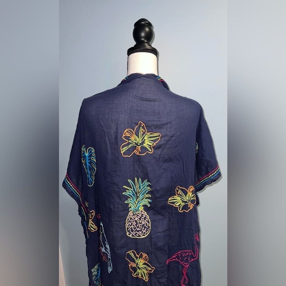 Soft surroundings- Navy kimono - Picture 3 of 7